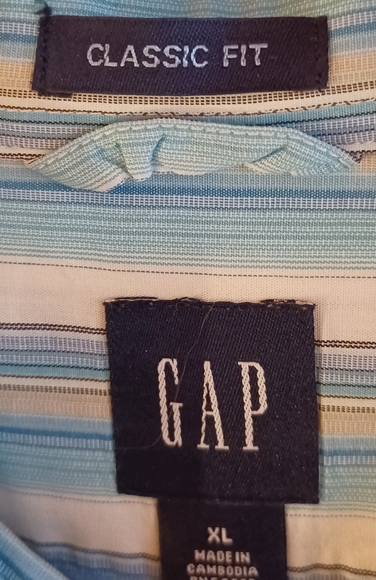 GAP Men's Striped Shirt Size XL - Picture 5 of 6